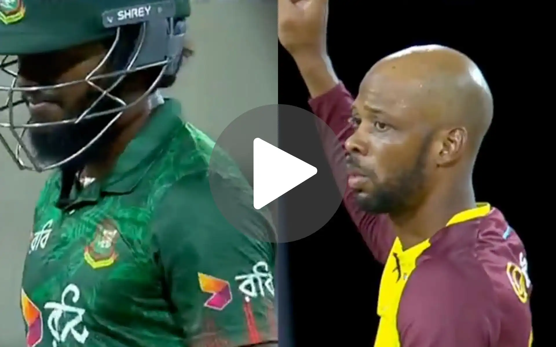 [Watch] Mehidy Hasan Miraz's Frustrated Walk Back After Throwing Away His Wicket vs WI